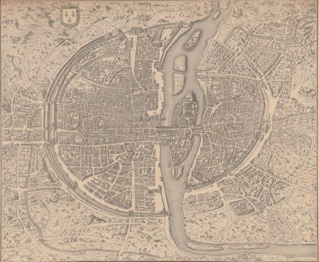 Carte historique de Paris