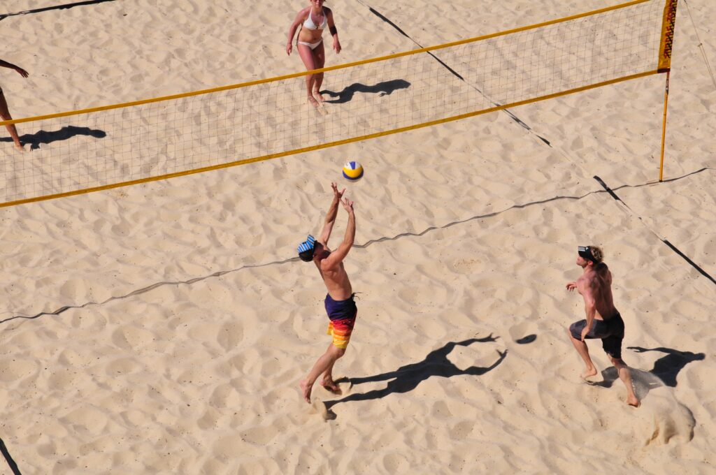 Aménagement JO beach volleyball