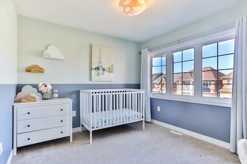 chambre bébé garçon bleue