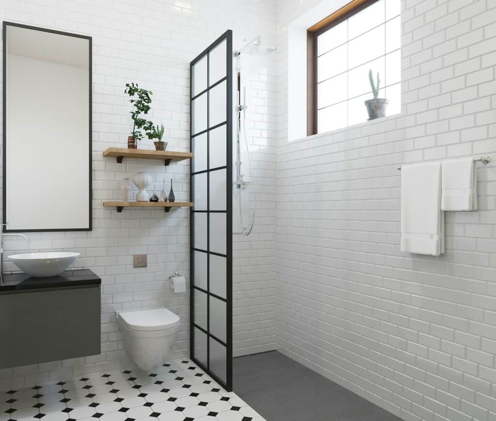 Petite salle de bain minimaliste